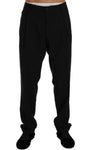 Pantaloni stretch in lana a righe blu Dolce & Gabbana - Taglia IT52-XL