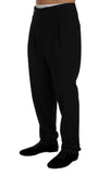 Pantaloni stretch in lana a righe blu Dolce & Gabbana - Taglia IT52-XL