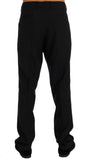 Pantaloni stretch in lana a righe blu Dolce & Gabbana - Taglia IT52-XL