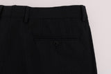 Pantaloni stretch in lana a righe blu Dolce & Gabbana - Taglia IT52-XL