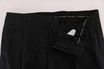 Pantaloni formali cotone a righe blu Dolce&Gabbana-IT52-XL