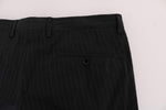 Pantaloni formali cotone a righe blu Dolce&Gabbana-IT52-XL