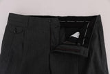 Pantaloni formali cotone grigio a strisce con motivo Dolce&Gabbana-IT50-L