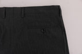 Pantaloni formali cotone grigio a strisce con motivo Dolce&Gabbana-IT50-L