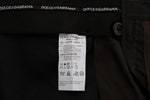 Pantaloni formali cotone a righe marrone Dolce&Gabbana-IT54-XL