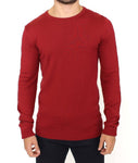 Pullover misto lana lavorato a maglia rosso GF Ferre - M