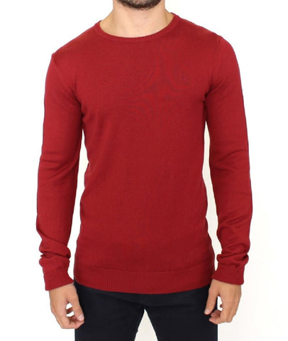 Pullover misto lana lavorato a maglia rosso GF Ferre - M