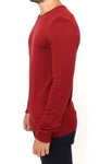 Pullover misto lana lavorato a maglia rosso GF Ferre - M