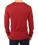 Pullover misto lana lavorato a maglia rosso GF Ferre - M