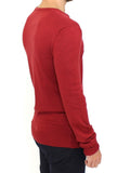 Pullover misto lana lavorato a maglia rosso GF Ferre - M