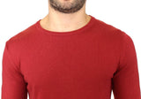 Pullover misto lana lavorato a maglia rosso GF Ferre - M