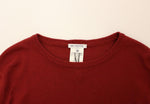 Pullover misto lana lavorato a maglia rosso GF Ferre - M