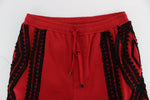 Shorts Dolce & Gabbana Red Black Torero 3/4 - Taglia IT46-S