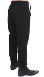 Pantalone sportivo Costume National cotone stretch nero a righe-IT50-ML