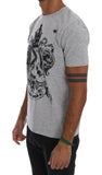 T-shirt girocollo in cotone grigio Frankie Morello - Taglia S