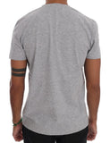 T-shirt girocollo in cotone grigio Frankie Morello - Taglia S