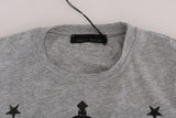 T-shirt girocollo in cotone grigio Frankie Morello - Taglia S