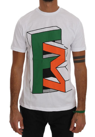 T-shirt di marca Frankie Morello in cotone bianco - Taglia S