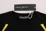 T-shirt girocollo in cotone nero di Frankie Morello - Taglia S