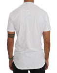 T-shirt girocollo in cotone bianco Daniele Alessandrini - Taglia XXL