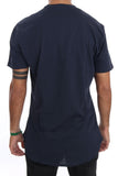 T-Shirt girocollo in cotone blu di Daniele Alessandrini - Taglia XL