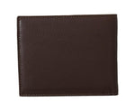 Portafoglio Bifold in pelle marrone miliardario italiano