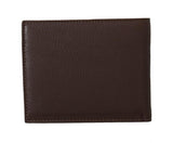 Portafoglio Bifold in pelle marrone miliardario italiano