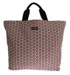 Shopping bag in cotone denim stampa Dolce & Gabbana multicolor