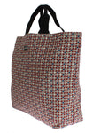 Shopping bag in cotone denim stampa Dolce & Gabbana multicolor