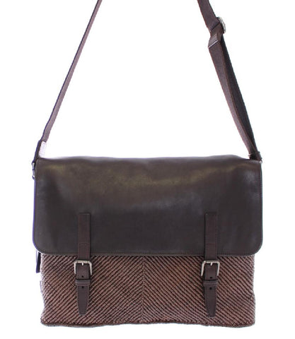 Dolce & Gabbana Borsa messenger in pelle marrone