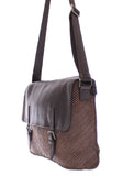 Dolce & Gabbana Borsa messenger in pelle marrone