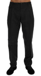 Pantaloni in cotone a righe grigi Dolce & Gabbana - Taglia IT52-XL