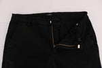 Pantaloni in cotone stretch nero aderente Costume National - IT48-M