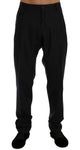 Pantaloni formali stretch in lana a righe blu Dolce & Gabbana-IT52-XL