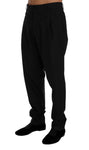 Pantaloni formali stretch in lana a righe blu Dolce & Gabbana-IT52-XL