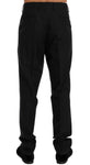 Pantaloni formali stretch in lana a righe blu Dolce & Gabbana-IT52-XL