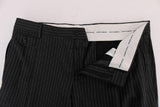 Pantaloni formali stretch in lana a righe grigie Dolce&Gabbana-IT52-XL