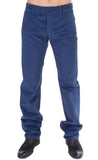 Pantaloni casual dritti in cotone blu GF Ferre - Taglia IT48-M