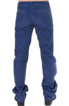 Pantaloni casual dritti in cotone blu GF Ferre - Taglia IT48-M