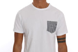 T-Shirt Girocollo in cotone bianco di Daniele Alessandrini - Taglia M