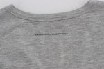 T-shirt con scollo a V elasticizzata modale grigio Ermanno Scervino-IT48-M