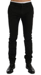 Pantaloni chino stretch in cotone nero GF Ferre - Taglia IT48-M