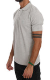 T-shirt di polo in cotone grigio Frankie Morello - Taglia M