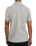 T-shirt di polo in cotone grigio Frankie Morello - Taglia M