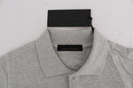 T-shirt di polo in cotone grigio Frankie Morello - Taglia M