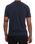 T-shirt di marca Frankie Morello in cotone blu - Taglia S