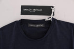 T-shirt di marca Frankie Morello in cotone blu - Taglia S