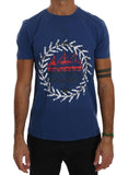 T-Shirt Frankie Morello in cotone blu - Taglia M