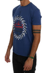 T-Shirt Frankie Morello in cotone blu - Taglia M