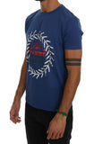 T-Shirt Frankie Morello in cotone blu - Taglia M